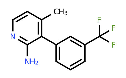 2-Amino-4-methyl-3-(3-(trifluoromethyl)phenyl)pyridine