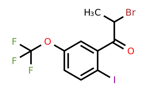 1261602-39-4 | 2-Bromo-2'-iodo-5'-(trifluoromethoxy)propiophenone
