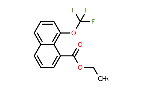 1261602-71-4 | Ethyl 1-(trifluoromethoxy)naphthalene-8-carboxylate