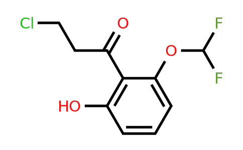 1261604-59-4 | 3-Chloro-2'-(difluoromethoxy)-6'-hydroxypropiophenone