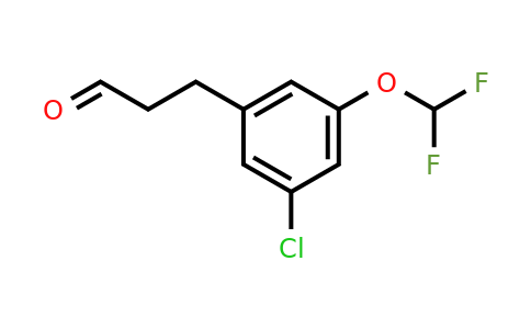 1261604-76-5 | 3-(3'-Chloro-5'-(difluoromethoxy)phenyl)propionaldehyde