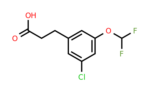 1261604-82-3 | 3-(3'-Chloro-5'-(difluoromethoxy)phenyl)propionic acid