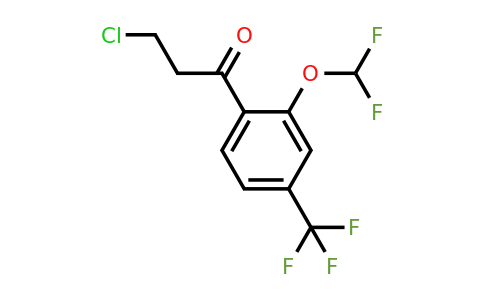 1261605-01-9 | 3-Chloro-2'-(difluoromethoxy)-4'-(trifluoromethyl)propiophenone