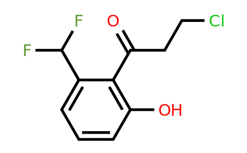 1261605-13-3 | 3-Chloro-2'-(difluoromethyl)-6'-hydroxypropiophenone