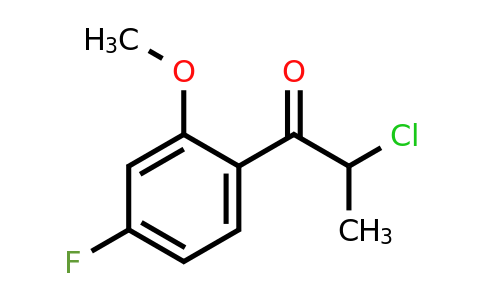1261605-90-6 | 2-Chloro-4'-fluoro-2'-methoxypropiophenone
