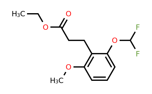 1261606-10-3 | Ethyl 3-(2'-(difluoromethoxy)-6'-methoxyphenyl)propionate