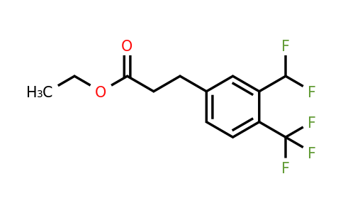 1261606-26-1 | Ethyl 3-(3'-(difluoromethyl)-4'-(trifluoromethyl)phenyl)propionate