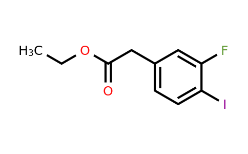 1261606-34-1 | Ethyl 2-(3-fluoro-4-iodophenyl)acetate