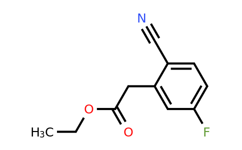 1261606-89-6 | Ethyl 2-cyano-5-fluorophenylacetate