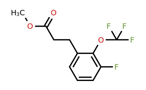 1261608-87-0 | Methyl 3-(3'-fluoro-2'-(trifluoromethoxy)phenyl)propionate