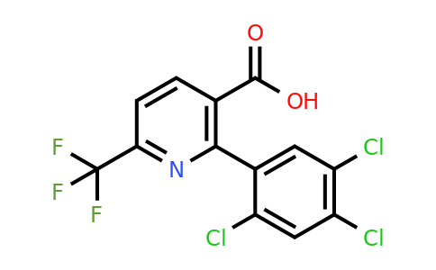 1261609-11-3 | 2-(2,4,5-Trichlorophenyl)-6-(trifluoromethyl)nicotinic acid
