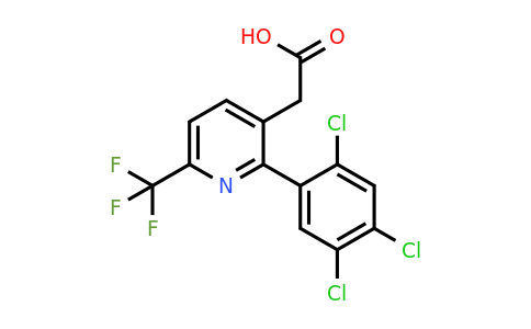 1261609-15-7 | 2-(2,4,5-Trichlorophenyl)-6-(trifluoromethyl)pyridine-3-acetic acid