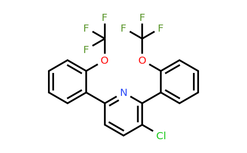 1261609-53-3 | 2,6-Bis(2-(trifluoromethoxy)phenyl)-3-chloropyridine