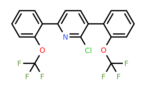 1261609-58-8 | 3,6-Bis(2-(trifluoromethoxy)phenyl)-2-chloropyridine