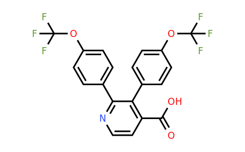 1261609-96-4 | 2,3-Bis(4-(trifluoromethoxy)phenyl)isonicotinic acid
