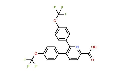 1261610-32-5 | 5,6-Bis(4-(trifluoromethoxy)phenyl)picolinic acid