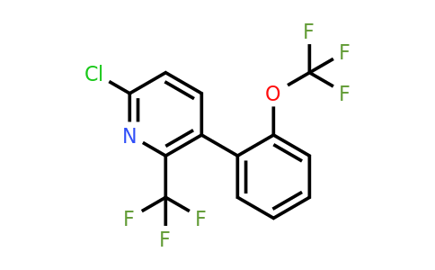 1261610-63-2 | 6-Chloro-3-(2-(trifluoromethoxy)phenyl)-2-(trifluoromethyl)pyridine