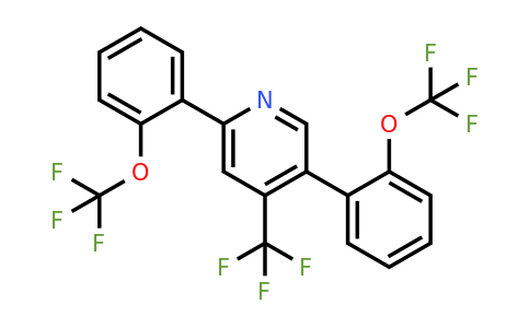 1261610-89-2 | 2,5-Bis(2-(trifluoromethoxy)phenyl)-4-(trifluoromethyl)pyridine