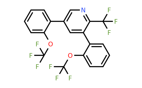 1261610-92-7 | 3,5-Bis(2-(trifluoromethoxy)phenyl)-2-(trifluoromethyl)pyridine