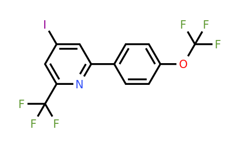 1261612-22-9 | 4-Iodo-2-(4-(trifluoromethoxy)phenyl)-6-(trifluoromethyl)pyridine