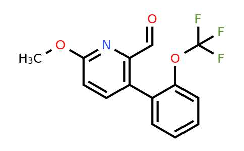 1261614-21-4 | 6-Methoxy-3-(2-(trifluoromethoxy)phenyl)picolinaldehyde