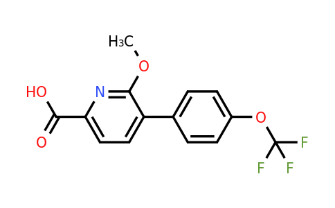 1261614-28-1 | 6-Methoxy-5-(4-(trifluoromethoxy)phenyl)picolinic acid
