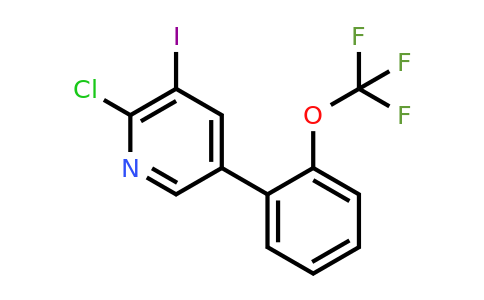 1261614-36-1 | 2-Chloro-3-iodo-5-(2-(trifluoromethoxy)phenyl)pyridine