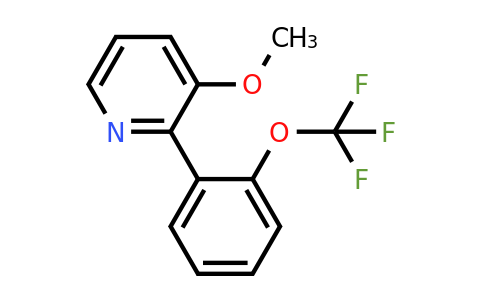 1261614-46-3 | 3-Methoxy-2-(2-(trifluoromethoxy)phenyl)pyridine
