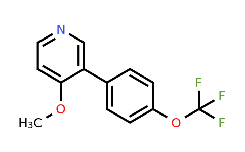 1261614-55-4 | 4-Methoxy-3-(4-(trifluoromethoxy)phenyl)pyridine