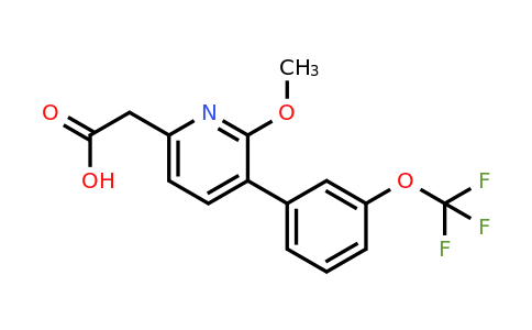 1261614-58-7 | 2-Methoxy-3-(3-(trifluoromethoxy)phenyl)pyridine-6-acetic acid