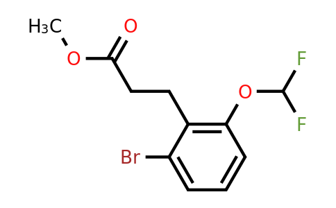 1261614-66-7 | Methyl 3-(2'-bromo-6'-(difluoromethoxy)phenyl)propionate