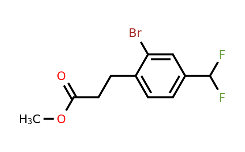 1261614-74-7 | Methyl 3-(2'-bromo-4'-(difluoromethyl)phenyl)propionate