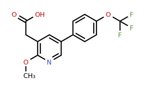1261614-76-9 | 2-Methoxy-5-(4-(trifluoromethoxy)phenyl)pyridine-3-acetic acid