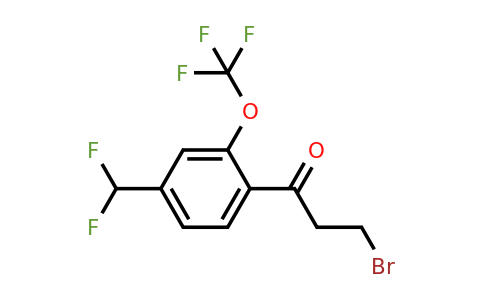 1261614-78-1 | 3-Bromo-4'-(difluoromethyl)-2'-(trifluoromethoxy)propiophenone