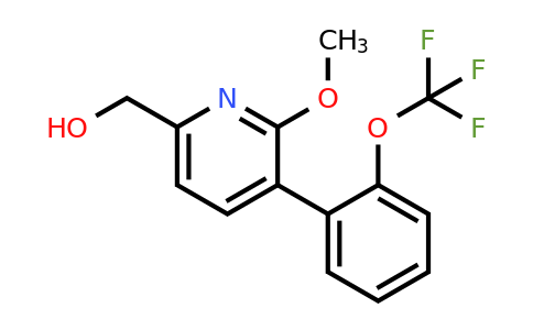 1261614-91-8 | 2-Methoxy-3-(2-(trifluoromethoxy)phenyl)pyridine-6-methanol