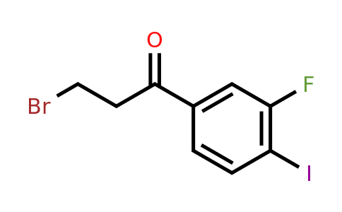 1261615-03-5 | 3-Bromo-3'-fluoro-4'-iodopropiophenone