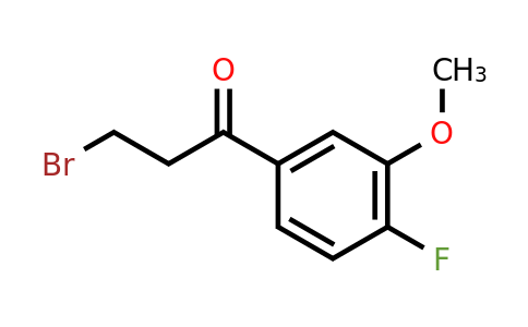 1261615-12-6 | 3-Bromo-4'-fluoro-3'-methoxypropiophenone
