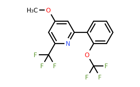 1261615-15-9 | 4-Methoxy-2-(2-(trifluoromethoxy)phenyl)-6-(trifluoromethyl)pyridine