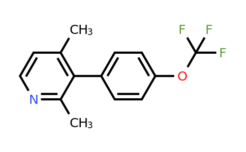 1261615-16-0 | 2,4-Dimethyl-3-(4-(trifluoromethoxy)phenyl)pyridine
