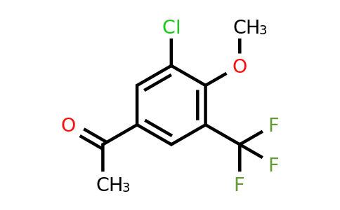 1261615-20-6 | 3'-Chloro-4'-methoxy-5'-(trifluoromethyl)acetophenone