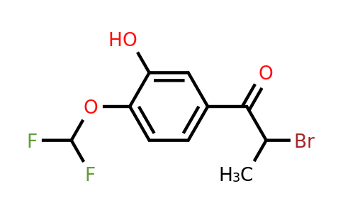 1261615-32-0 | 2-Bromo-3'-hydroxy-4'-(difluoromethoxy)propiophenone