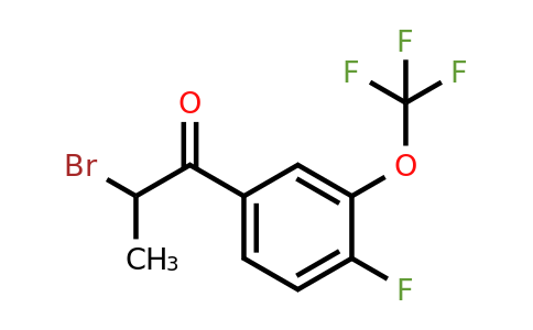 1261615-54-6 | 2-Bromo-4'-fluoro-3'-(trifluoromethoxy)propiophenone