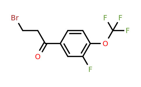 1261615-59-1 | 3-Bromo-3'-fluoro-4'-(trifluoromethoxy)propiophenone