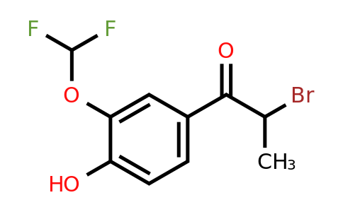 1261615-87-5 | 2-Bromo-4'-hydroxy-3'-(difluoromethoxy)propiophenone