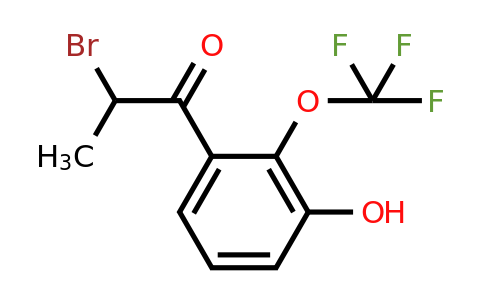 1261615-93-3 | 2-Bromo-3'-hydroxy-2'-(trifluoromethoxy)propiophenone