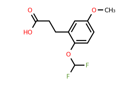1261615-94-4 | 3-(2'-(Difluoromethoxy)-5'-methoxyphenyl)propionic acid