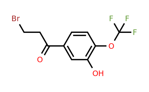 1261616-02-7 | 3-Bromo-3'-hydroxy-4'-(trifluoromethoxy)propiophenone