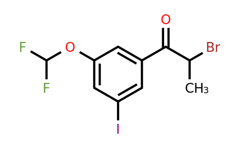 1261616-27-6 | 2-Bromo-3'-iodo-5'-(difluoromethoxy)propiophenone