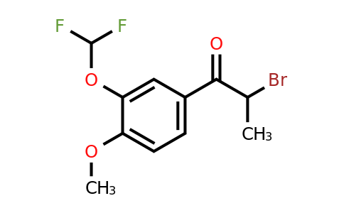 1261616-35-6 | 2-Bromo-4'-methoxy-3'-(difluoromethoxy)propiophenone