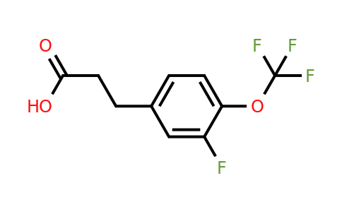 1261616-38-9 | 3-(3'-Fluoro-4'-(trifluoromethoxy)phenyl)propionic acid